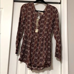 Cape Juby (Aeropostale) Paisley Long sleeve romper